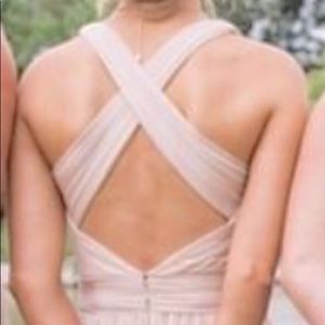 David’s bridal champagne dress